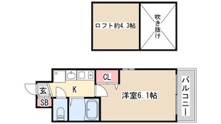 エステムコート三宮EASTポルトマーレの物件間取画像